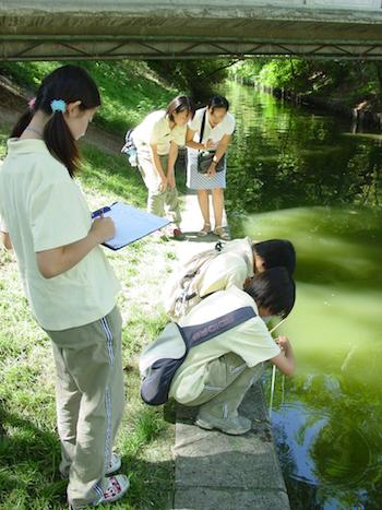 Figure 2. Investigating the Long River in Beijing, China. Credit: Guochun Zhang