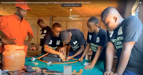 CAC Student Team in Makurdi, Nigeria working on the bio-digester